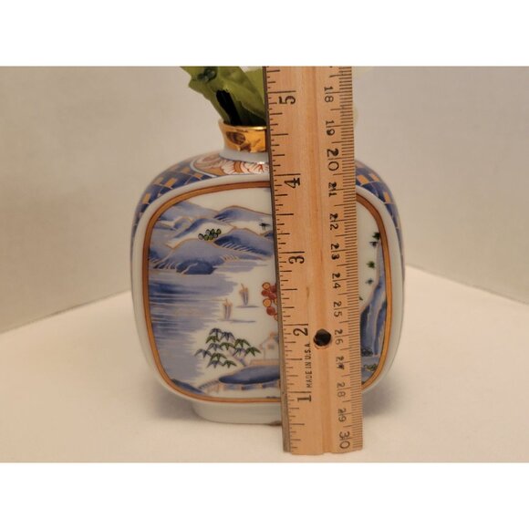 Vntg OMC Otagiri Japanese Imari 9 3/4" Bowl & 4 1/2" Vase Set Porcelain Stunning - Picture 11 of 13